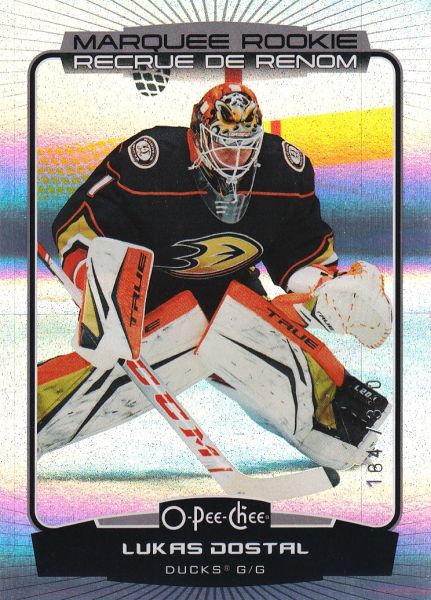 insert RC karta LUKÁŠ DOSTÁL 22-23 OPC Marquee Rookie Foil Rainbow /350